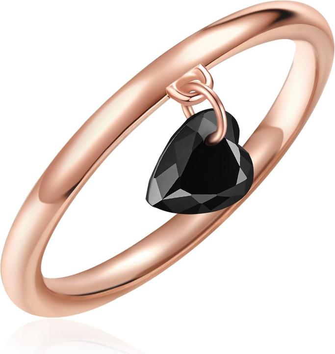 Immagine prodotto Glanzstücke München Cuore da donna in argento Sterling Spinello Oro Rosa - 32418 (50, 925 Argento)