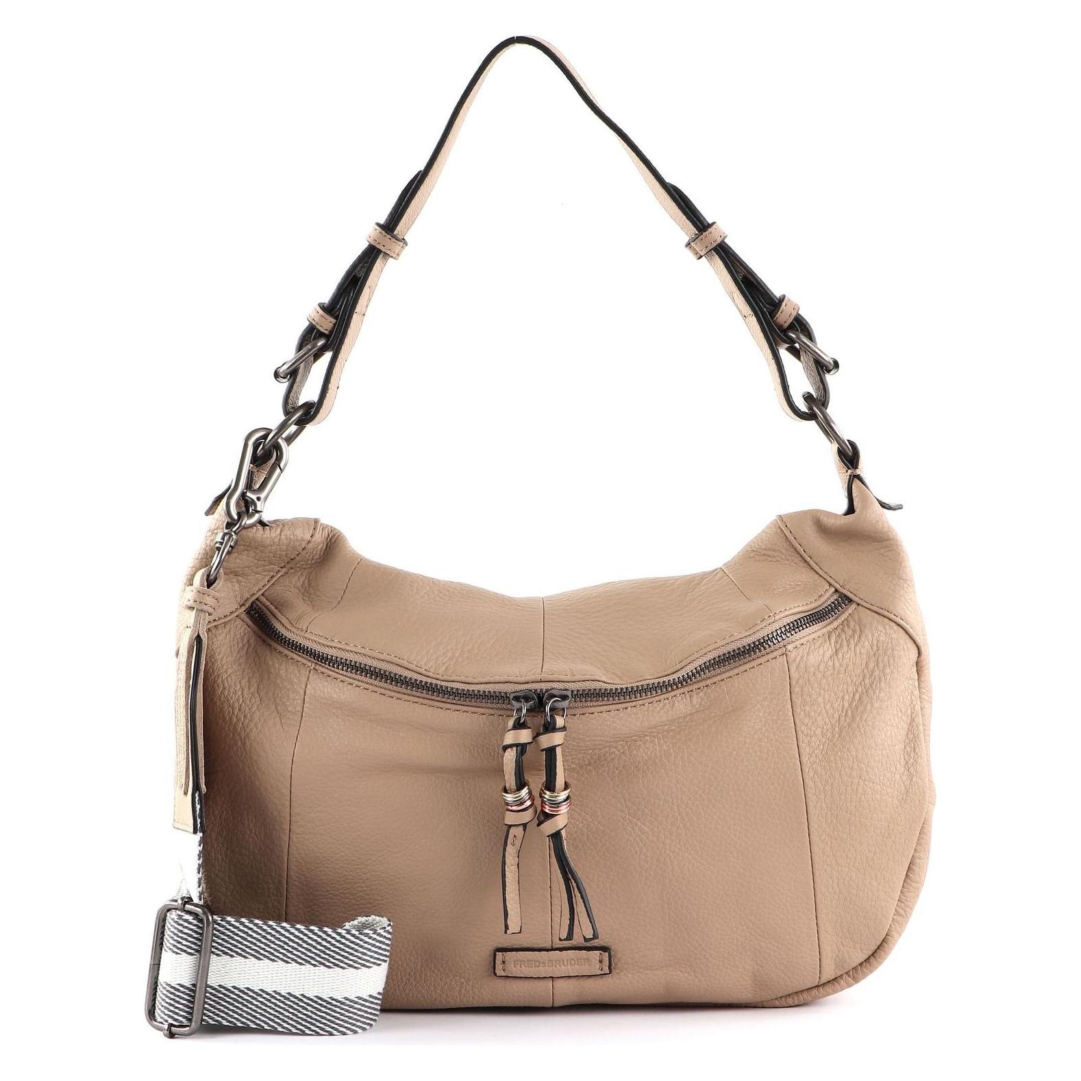 FredsBruder, Damen, Handtasche, Pruvia Hobo, Beige