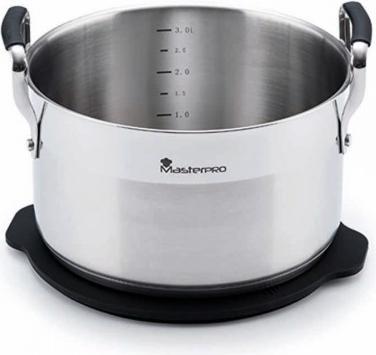 Image du produit MasterPRO Casserole avec couvercle (20 cm, Casserole)