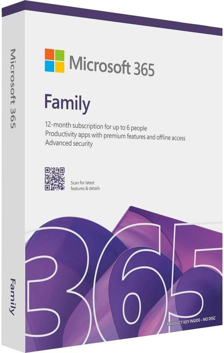 Actual product image Microsoft 365 Family (6 User, 12 months)