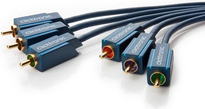 Produktbild clicktronic Component Video — Composite Video (10 m, Cinch)