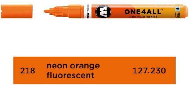 Image du produit Molotow Feutre One4all 127HS néon orange fluo (orange fluo fluorecent, 2 mm, 1 x)