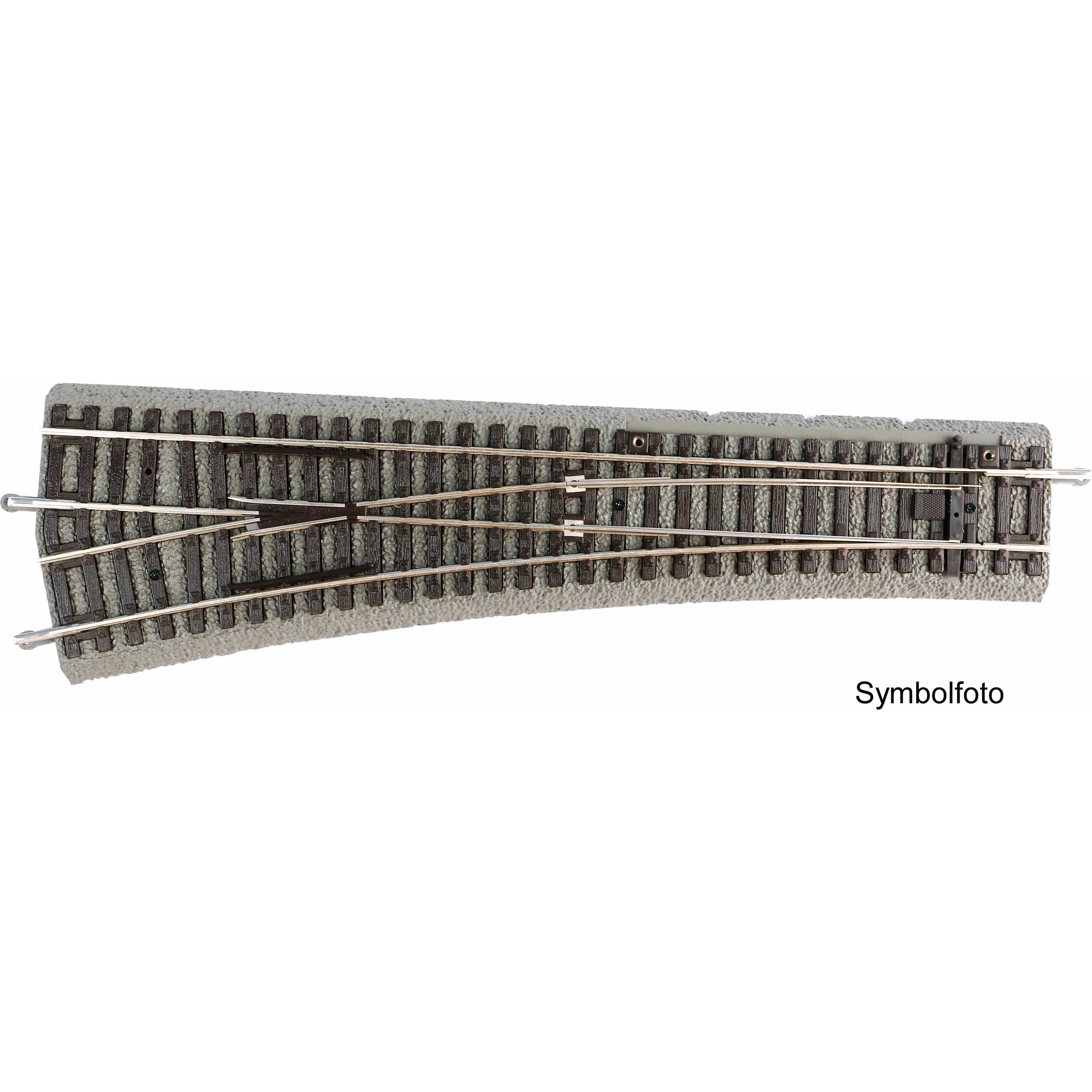 Piko A-Gleis mit Bettung Weiche WR (Spur H0)