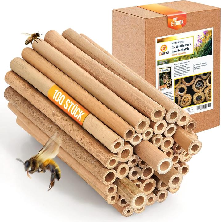 Beesi Bambusröhrchen für Insektenhotel (Wildbienen, Biene)