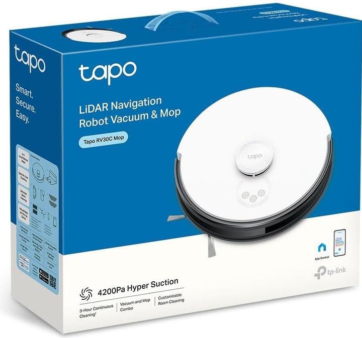 Actual product image TP-Link Tapo RV30C Mop Robot vacuum cleaner mop (4200 Pa)