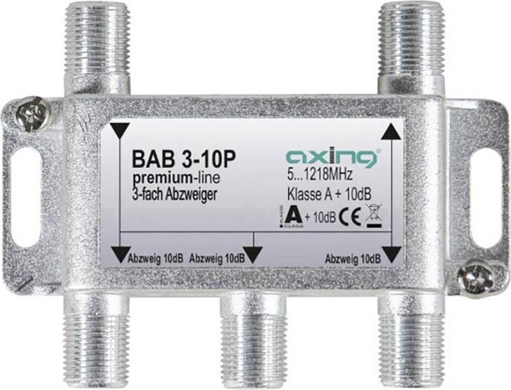 Produktbild Axing Kabel-TV Abzweiger (10 dB, Verteiler und Abzweiger)