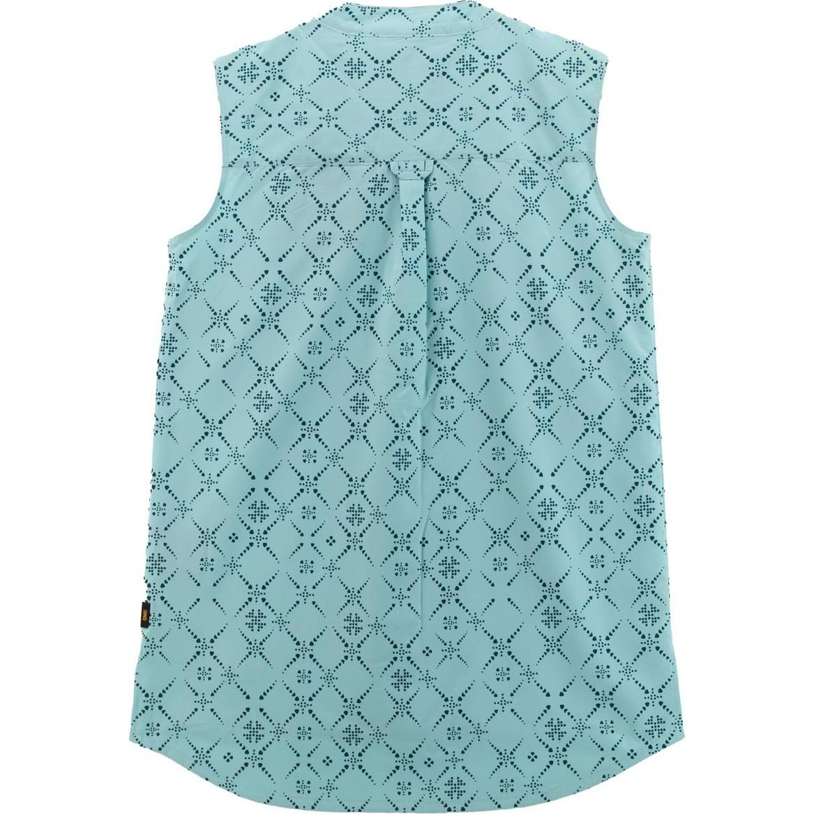Thumbnail - Jack Wolfskin, Damen, Shirt, Sonora Maori Shirt Bluse ärmellos AOP, Blau, (S)