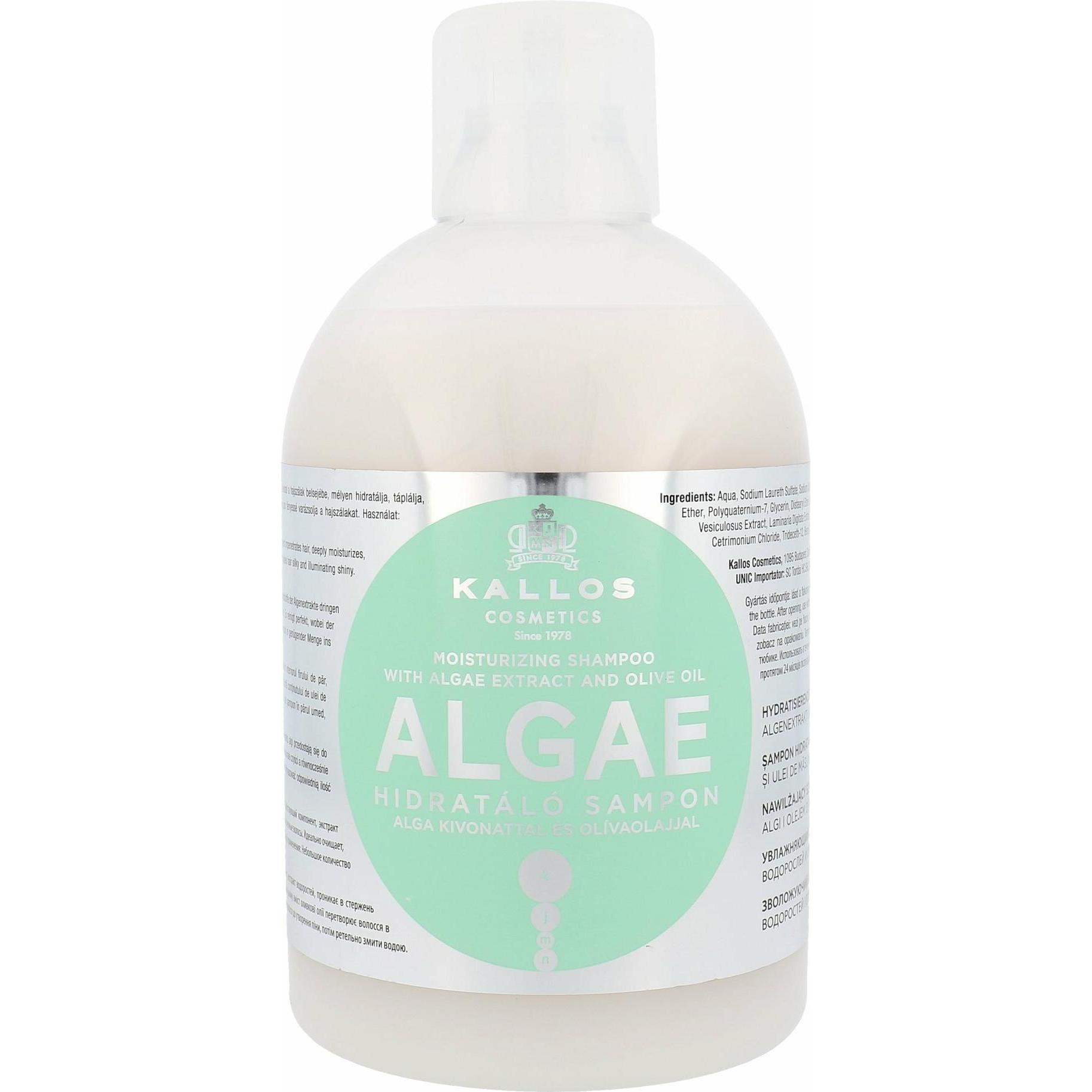 Kallos Cosmetics, Shampoo, Alghe (1000 ml, Shampoo liquido)