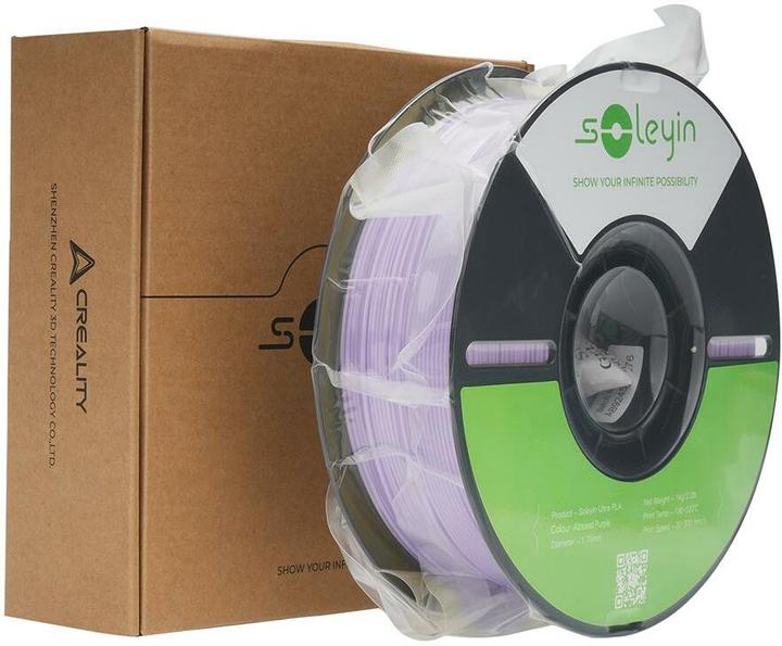 Actual product image Creality Filament Soleyin Ultra-PLA Violett 1.75 mm 1.29 kg (PLA, 1.75 mm, 1290 g, Violet)