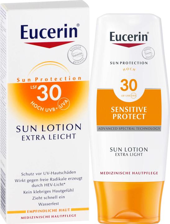 Produktbild Eucerin SUN Sensitive Protect (Sonnenlotion, SPF 30, 150 ml, 196 g)