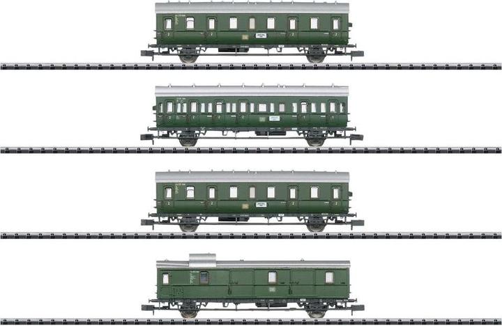 Produktbild MiniTrix 18724 N 4er-Set Personenwagen Nahverkehr um Hamburg der DB, MHI (Spur N)