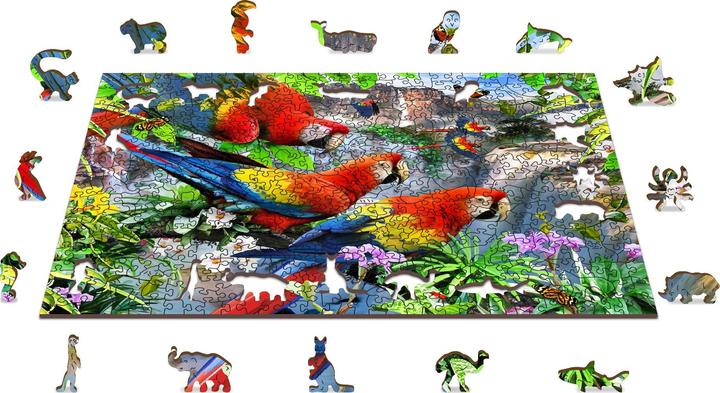Produktbild WoodenCity Puzzle Holz L Parrot Island (505 Teile)