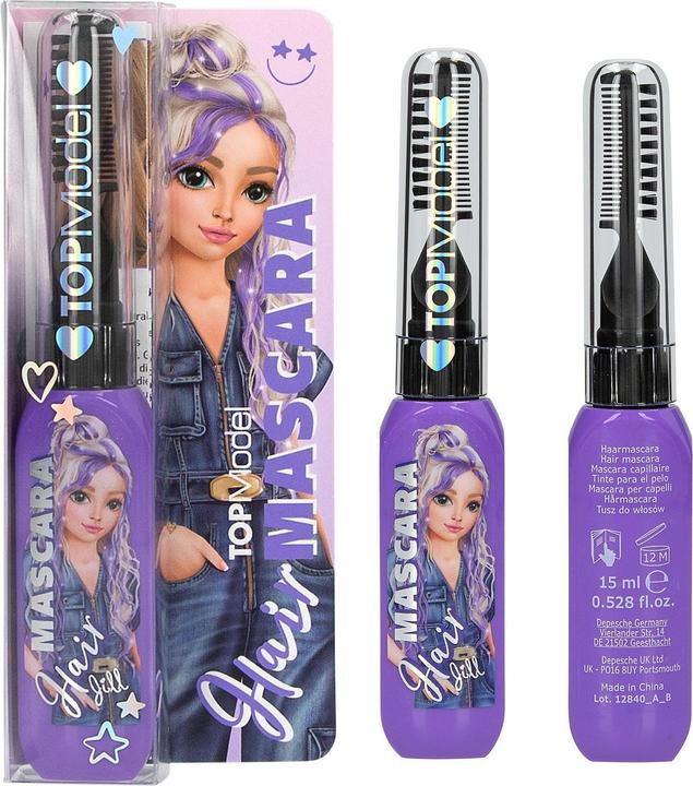 Actual product image Top Model Topmodel - Hair Mascara BEAUTY and ME - 15 ml (Violet, Pink, Blue)
