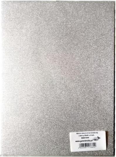 Actual product image MFP Paper Doppelseitiger silberner Glitzerkarton, 23 x 33 cm, 5 Blatt (5 x)