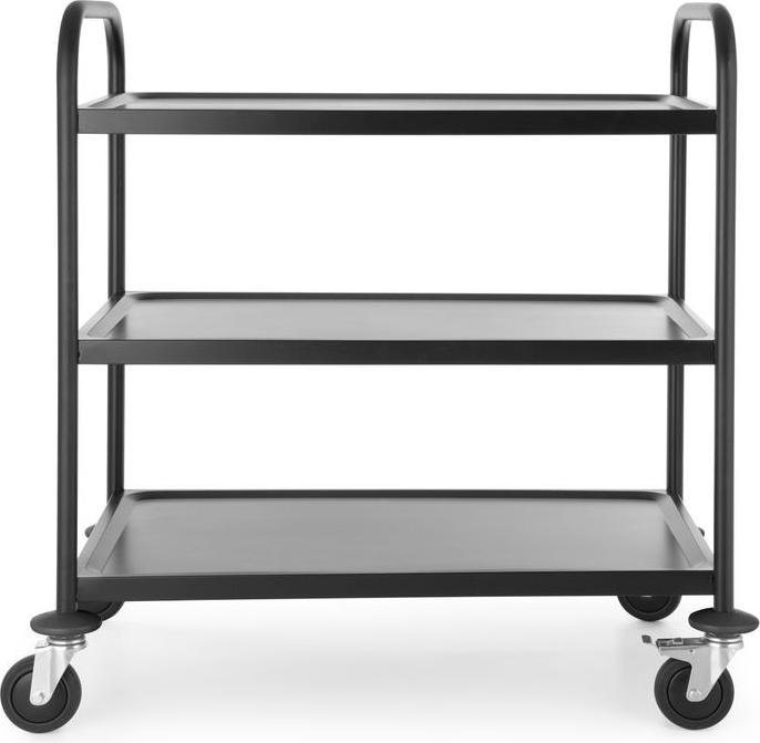 Hendi Carrello portavivande in acciaio inox nero opaco 905x585x945 mm