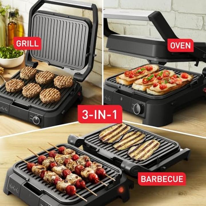 Actual product image Tefal SuperGrill GC510D - Contactgrill Grill - RVS (GC510DE0)