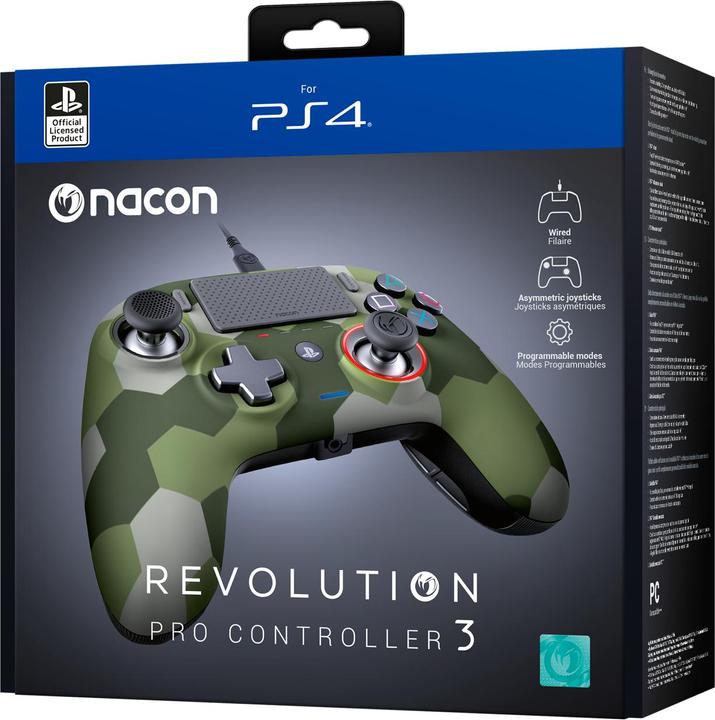 Immagine prodotto Bigben Joypad Nacon Revolution Pro Controller V3 Camo Green (PC, PS4)