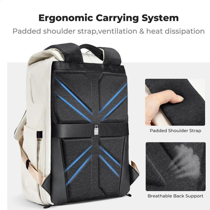 Actual product image K&F Concept Backpack 20L Urban Wander 01 (Beige) (Photo backpack, 20 l)