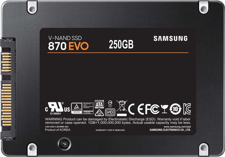 Actual product image Samsung 870 EVO (250 GB, 2.5")