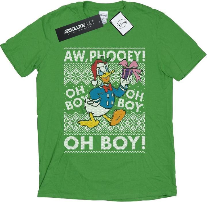 Immagine prodotto Disney Donald Duck Christmas Fair Isle Maglietta Ampia Donna (L)