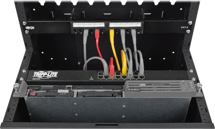 Actual product image Eaton SmartRack 12U Low-Profile Vertical-Mount Wall-Mount Small Server Rack Enclosure (12 RU, 19 inch rack)