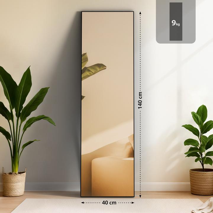 Actual product image CLP Spiegel Benicia Standspiegel und Wandspiegel in einem (140 x 40 cm)