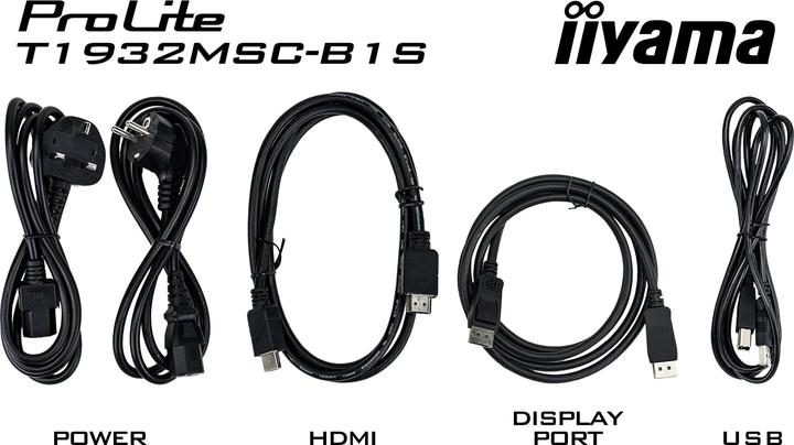 Actual product image iiyama TFT T1932MSC 48cm IPS PCAP (1280 x 1024 pixels, 19")