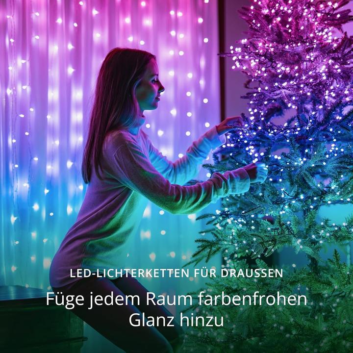 Produktbild Twinkly Strings - 750 RGB Lights String Black Wire Plug Type F (60 m)