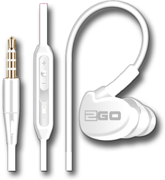 Produktbild 2GO InEar Headset Active1 weiss (Kabelgebunden)