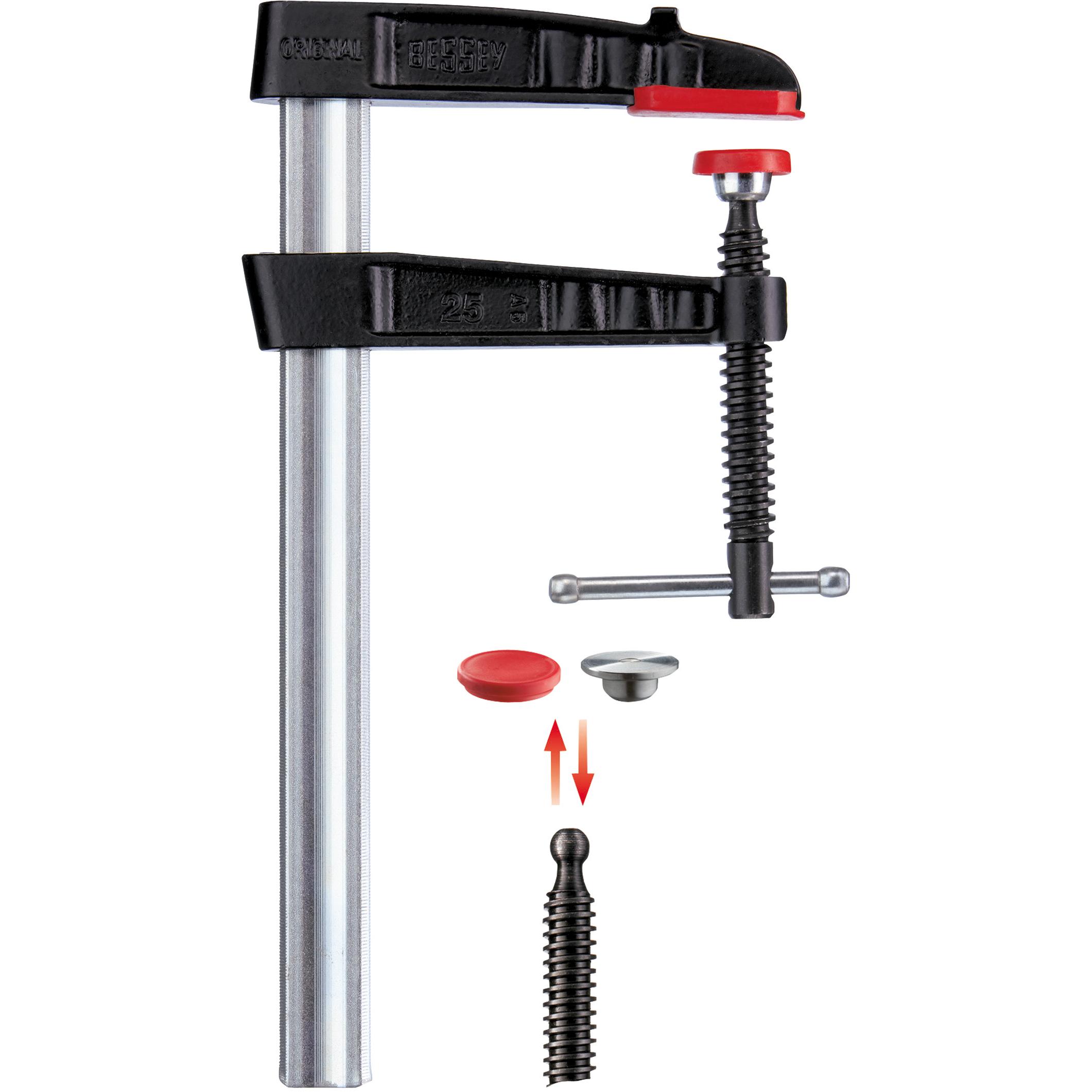 Bessey, Schraubstock + Zwinge, Temperguss-Schraubzwinge TG-K (250 mm)