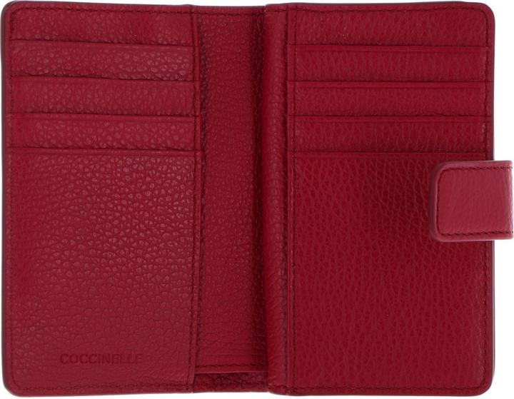 Actual product image Coccinelle Metallic Soft Mini Wallet Grained Leather