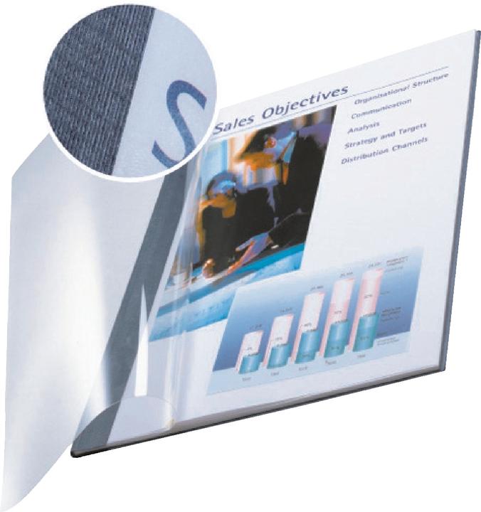 Produktbild Leitz impressBIND Mappen Soft Cover A4 10 Stk. - 3,5 mm, blau (A4, 10x)