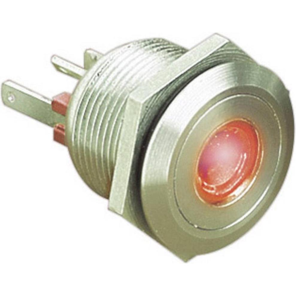 Bulgin Drucktaster PB rot LED IP66, Taster + Schalter, Rot