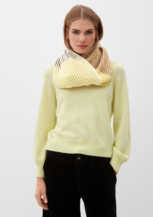 Image du produit s.Oliver Snood Loop-Schal aus Baumwollmix mit Wolle