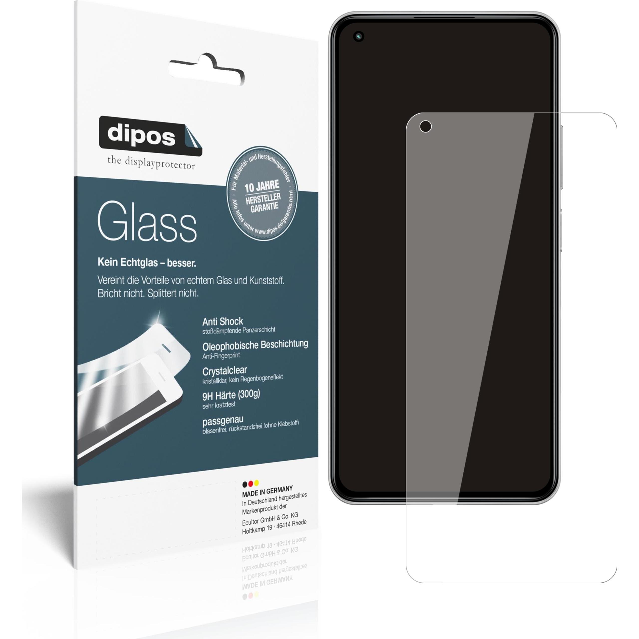 Dipos Displayschutz Anti-Shock (2 Stück, Xiaomi 11 Lite 5G NE), Smartphone Schutzfolie, Transparent