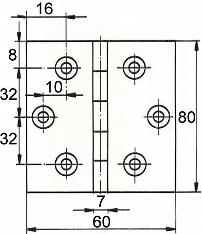 Actual product image FS Furniture hinges