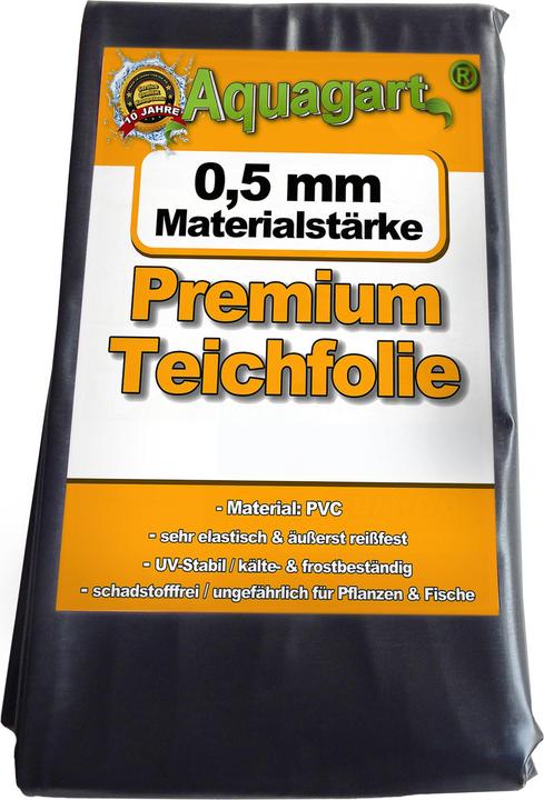 Actual product image Aquagart Teichfolie PVC 2m x 4m 0,5mm schwarz Folie für den Gartenteich