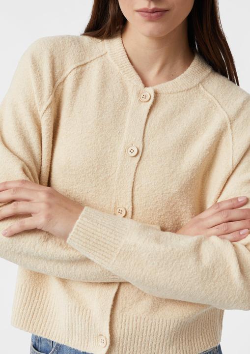 Produktbild Comma Strickjacke Kurzer Cardigan in Bouclé-Optik (38)