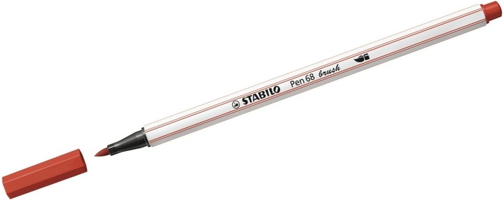 Image du produit STABILO Pen 68 brush Stylo feutre Premium (Carmin, 1 x)
