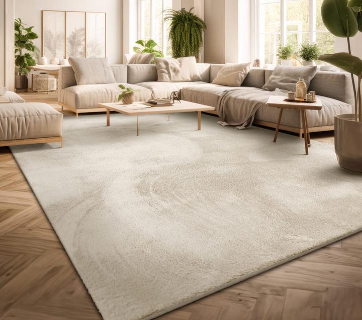 TT Home Wohnzimmer Kurzflor Einfarbig Modernes Design Waschbar