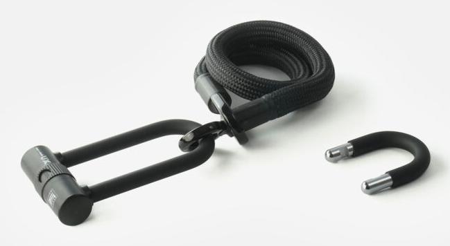 Tex-Lock eyelet Kettenschloss + D-lock Mini-Bügelschloss (160 cm)