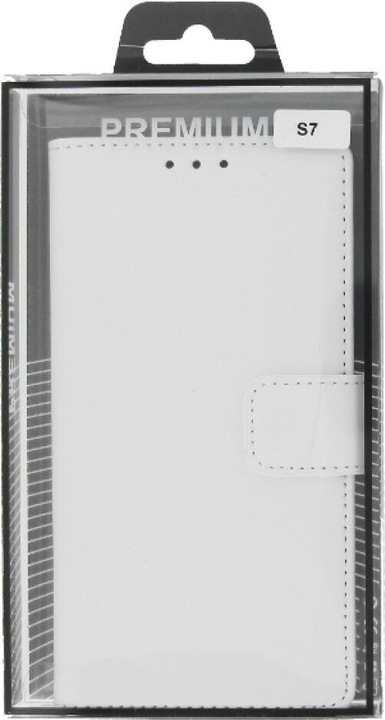 Produktbild OEM Slim Leder Book Case for Galaxy S7 - white (Samsung Galaxy S7)