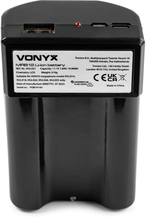 Immagine prodotto Vonyx Akku Pack MRB12, Zubehörtyp Lautsprecher: Akku