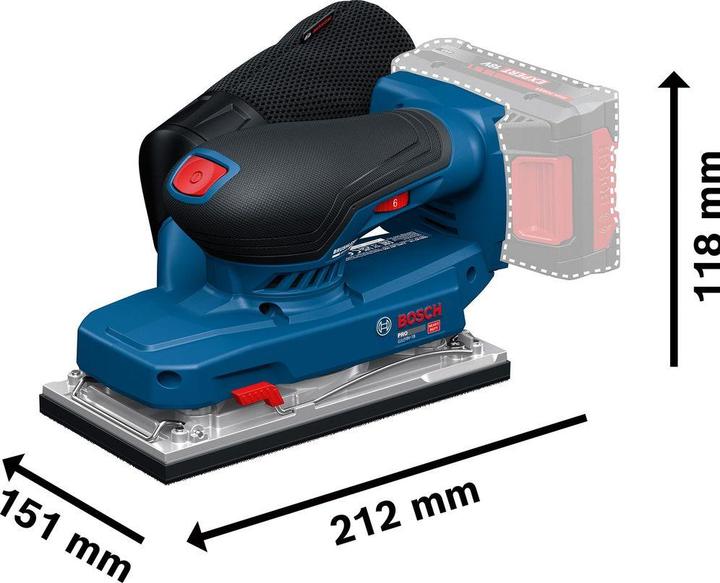 Actual product image Bosch Professional GSS 18V-18 (Sander)