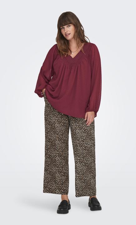 Immagine prodotto Only Vestibilità regolare Scollo a V Polsini elasticizzati Maniche a palloncino Top Top (46)