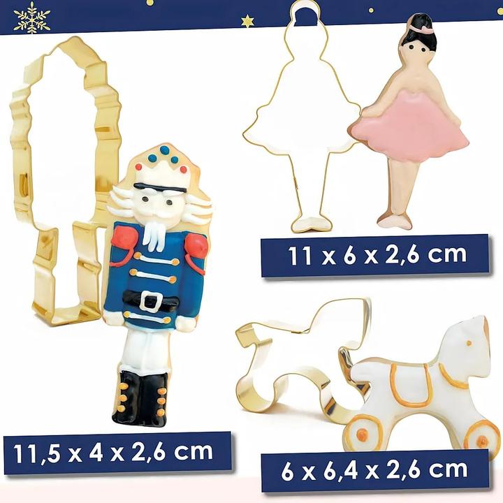 Produktbild ScrapCooking 3er Set Ausstecher Nussknacker