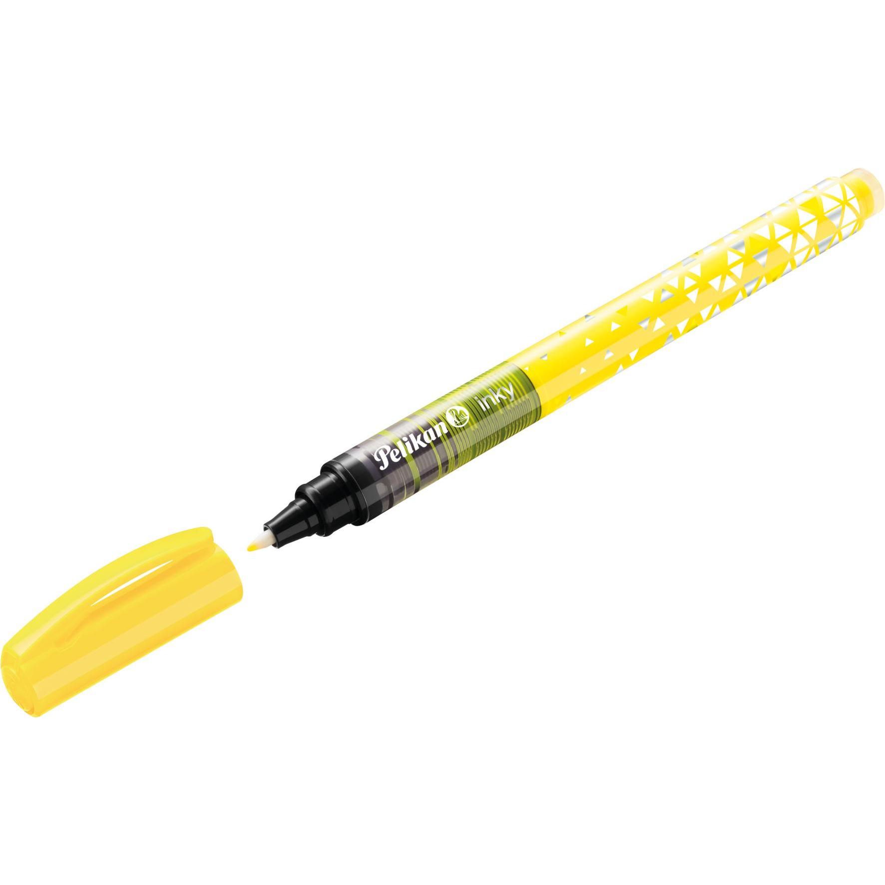 Pelikan, Schreibstifte, Tintenschreiber inky 0.5mm 817080 Neon Gelb (Neon Gelb, 10 x)