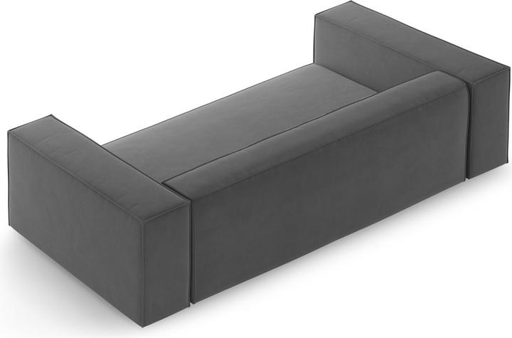 Actual product image Cosmopolitan Design Velvet Sofa, "Arendal", 2 Seats, Warm grey, 180x102x70 Made in Europe (2 person sofa)