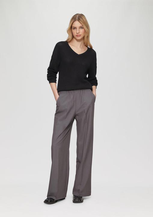 Produktbild S.Oliver Strickpullover Pullover mit Strukturmuster und V-Ausschnitt (M)