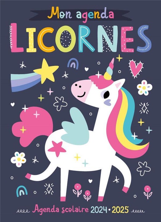 Image du produit 123 Soleil Mon agenda licorne : agenda scolaire 2024-2025 (Français)